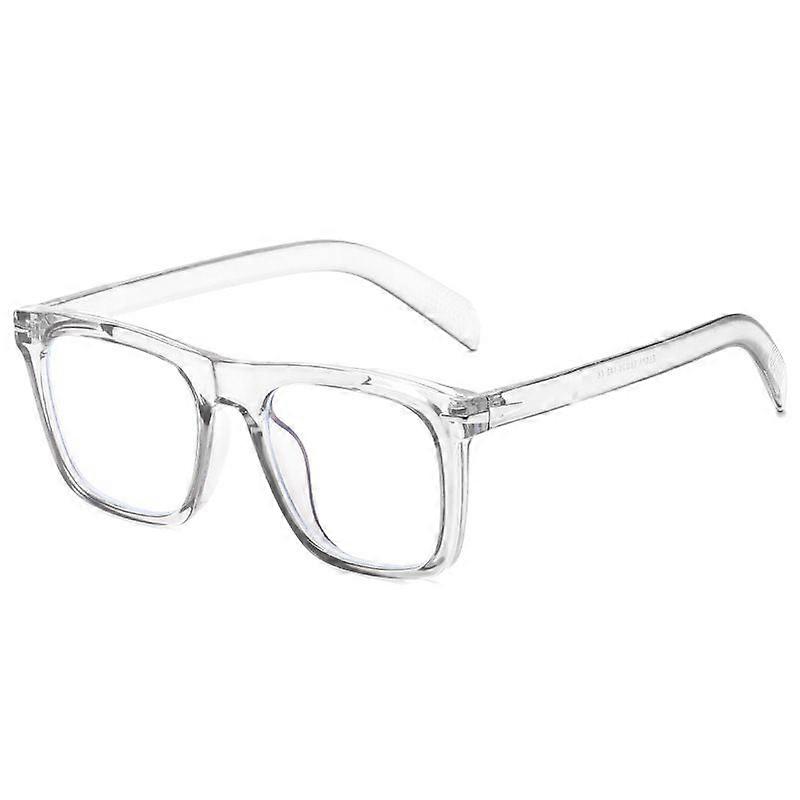 Blue Light Blocking Retro Square Frame Eyewear for Screen Use