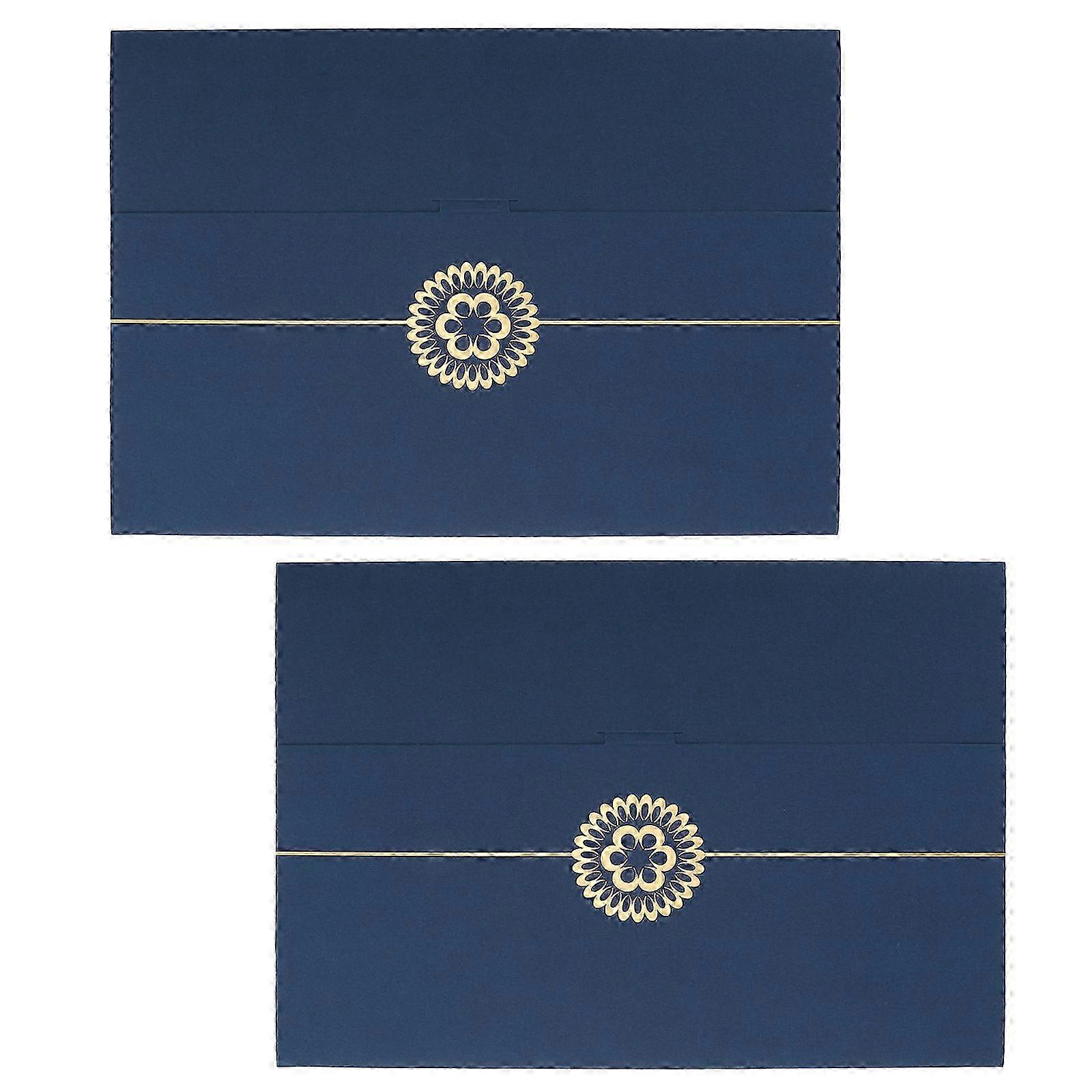 2pcs Certificate Envelope Type Holder Document Covers Certificate Holder