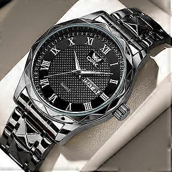 Men's Stainless Steel Watch With Day Date
