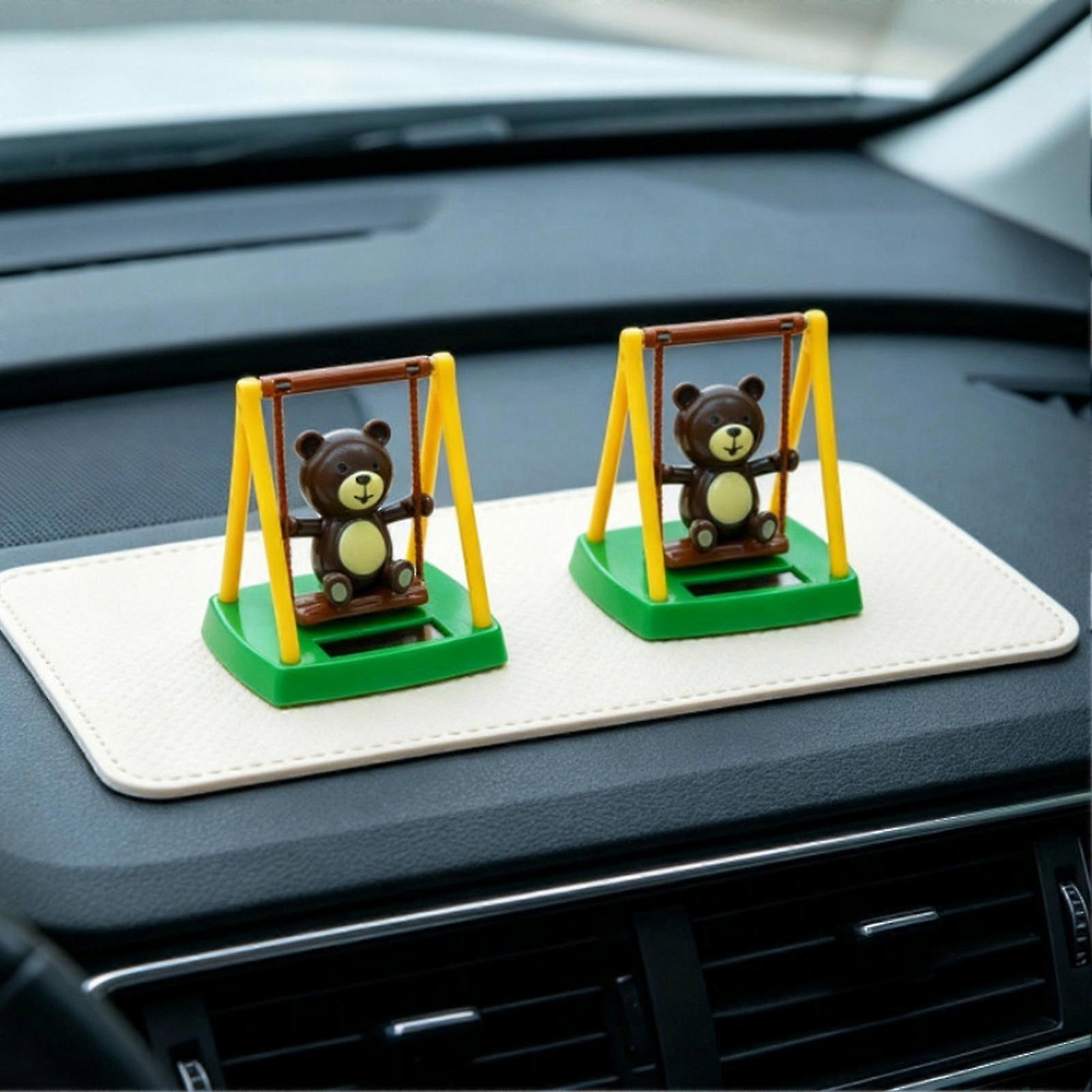 Solar Powered Swinging Bear Ornament