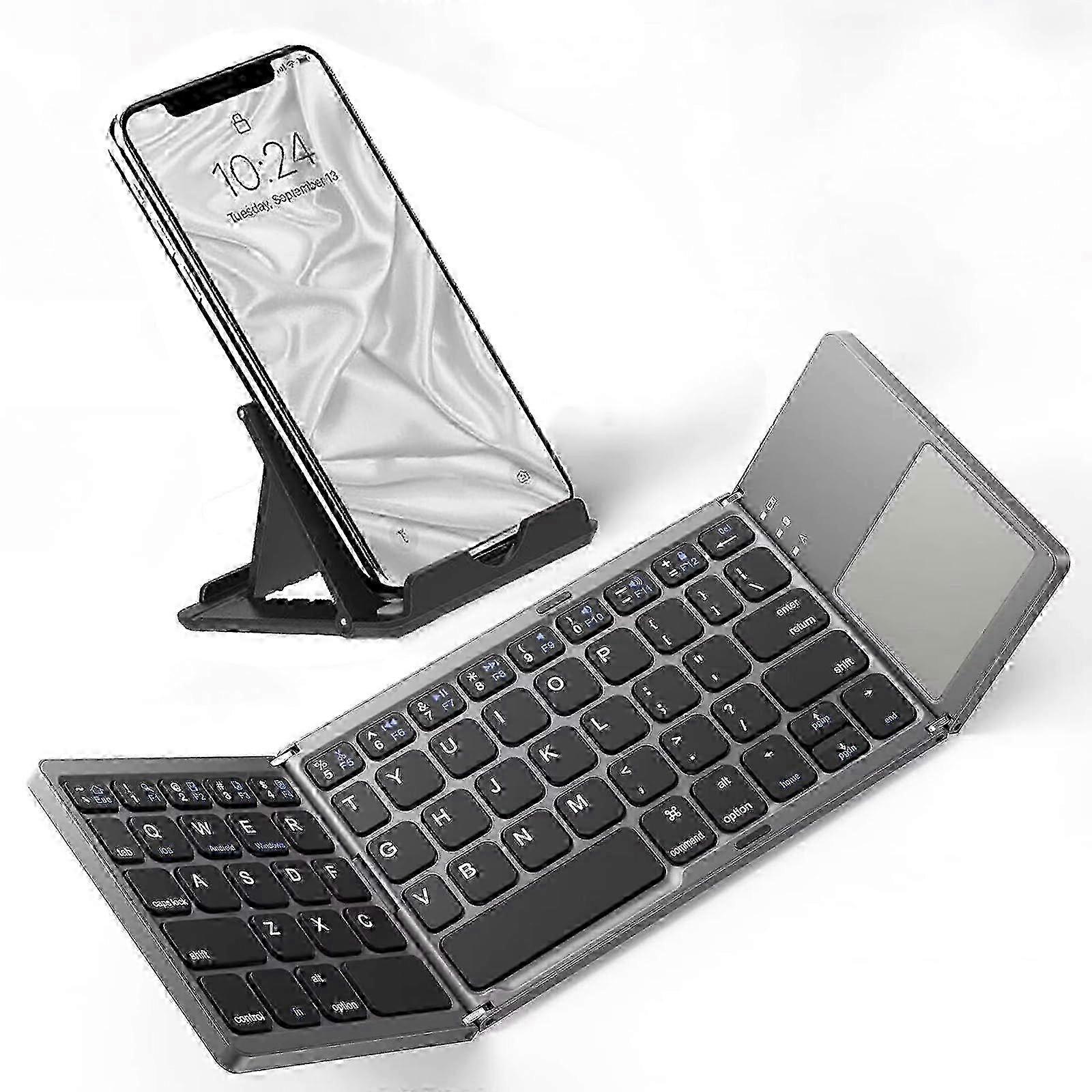 Full-Size Foldable Wireless Keyboard Touchpad
