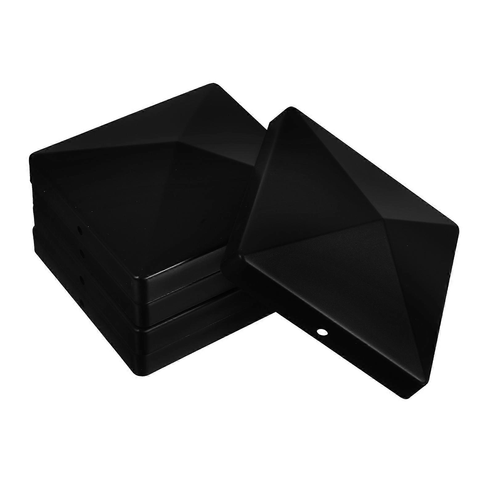Fence Post Protector Plastic Fence Post Caps for Outdoor Use 5Pcs