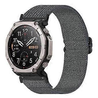 Cinturino per orologio Amazfit T-Rex Ultra 2 in nylon elastico con chiusura a farfalla scorrevole da 26 mm, accessorio di ricambio per il polso.