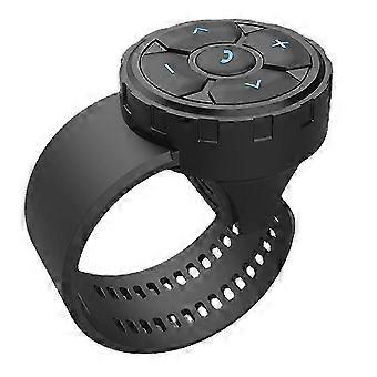Wireless Bluetooth remote control compatible with robots. Universally compatible with motorcycle/bicycle handlebars. Easy control from a car steering 