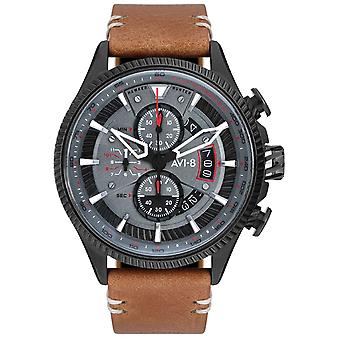 Hawker Harrier Japanese Quartz Analog Man Watch with AV-4064-03 Cowskin Bracelet