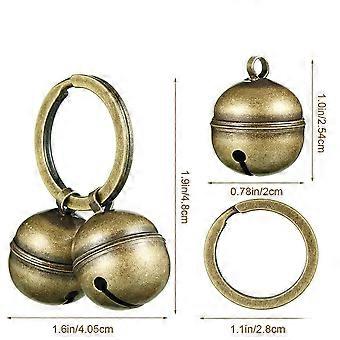 Loud Copper Pet Bell Collar Accessory Adjustable Attachment with Melodious Jingle Sound Durable Construction for Dog Cat