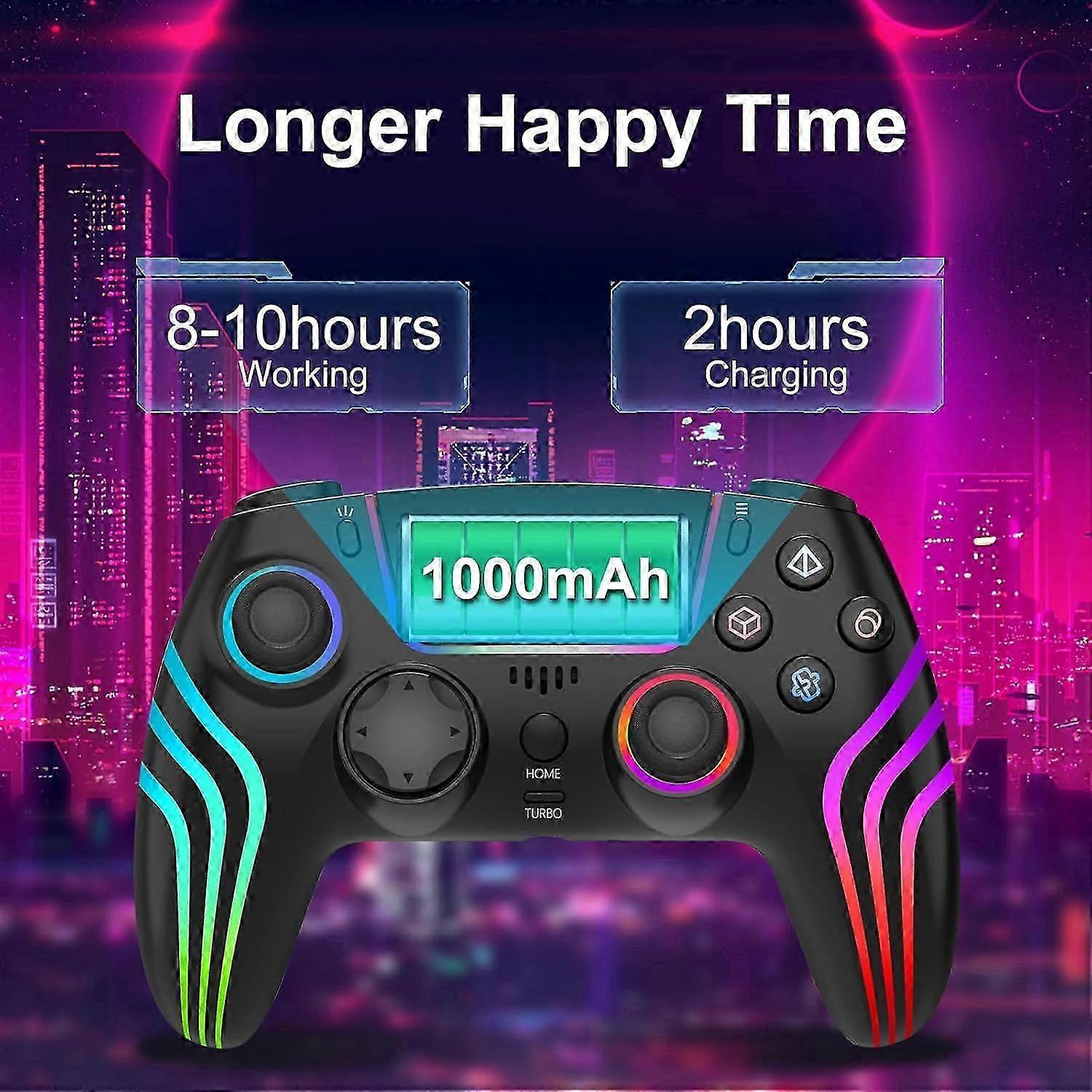 Wireless Controller For PS4 Compatible With LED Lighting Dual Vibration