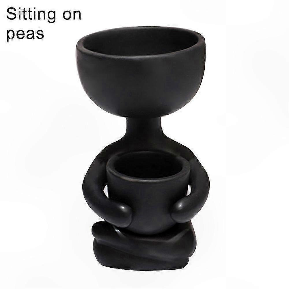 Imitation Human-Shaped Ceramic Planter Small Succulent Pot