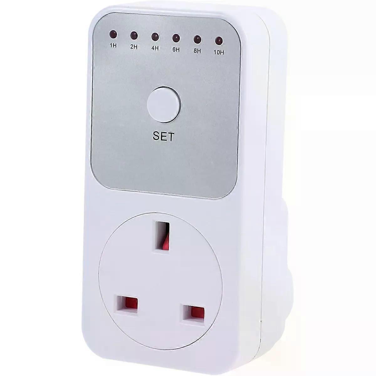 1-10 Hour Adjustable Mechanical Outlet Timer 230v 13a Uk Plug