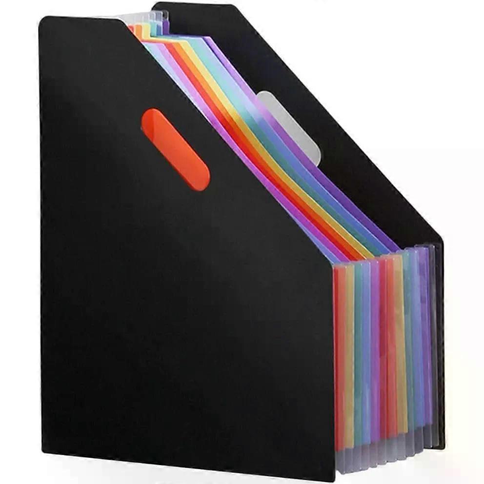 A4 Plastic Expanding File Organizer Folder with Standing Design