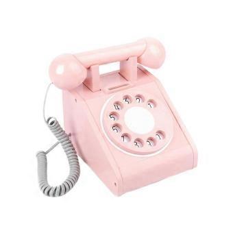 Multifunctional Wooden Toy Telephone Retro