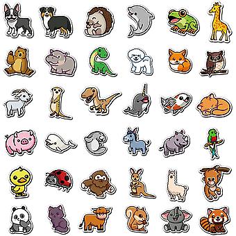 HMCEY 6 Adesivi Glitterati Con Animali – 135 Motivi Totali, Impermeabili E Autoadesivi, Per Scrapbooking, Telefono, Laptop E Bottiglie