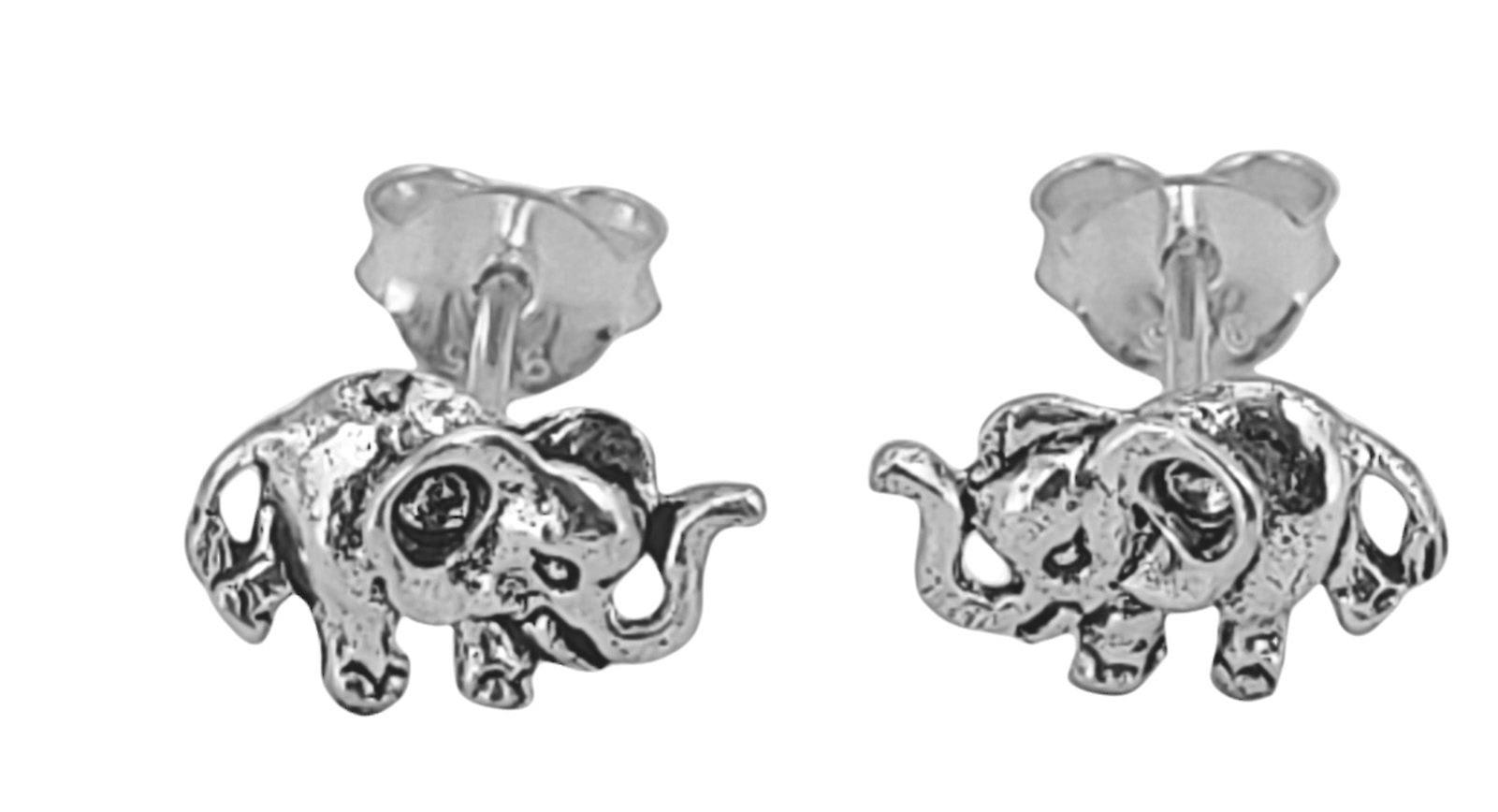 Stud Earrings 52 Elephant - Silver