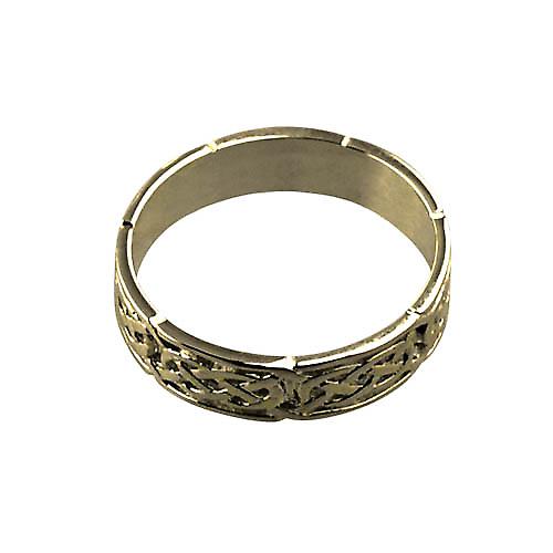 18ct Gold 6mm Celtic Wedding Ring Size Z