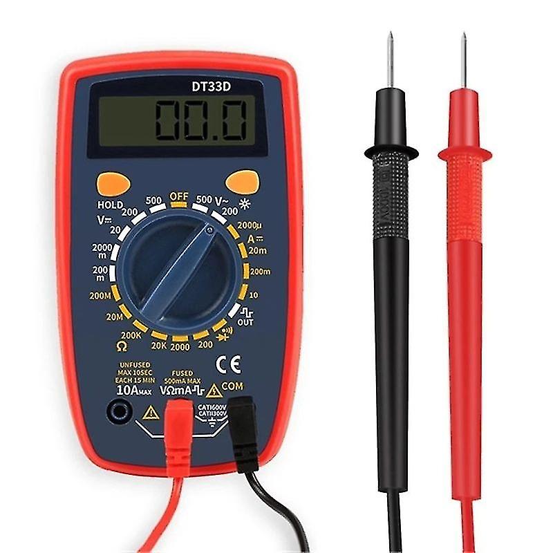 Multimeter 2000 Counts Digital Multimeter With Dc Ac Voltmeter And Ohm Volt Amp Tester ; Measures Voltage, Current, Resistance; Tests Live Wire,.