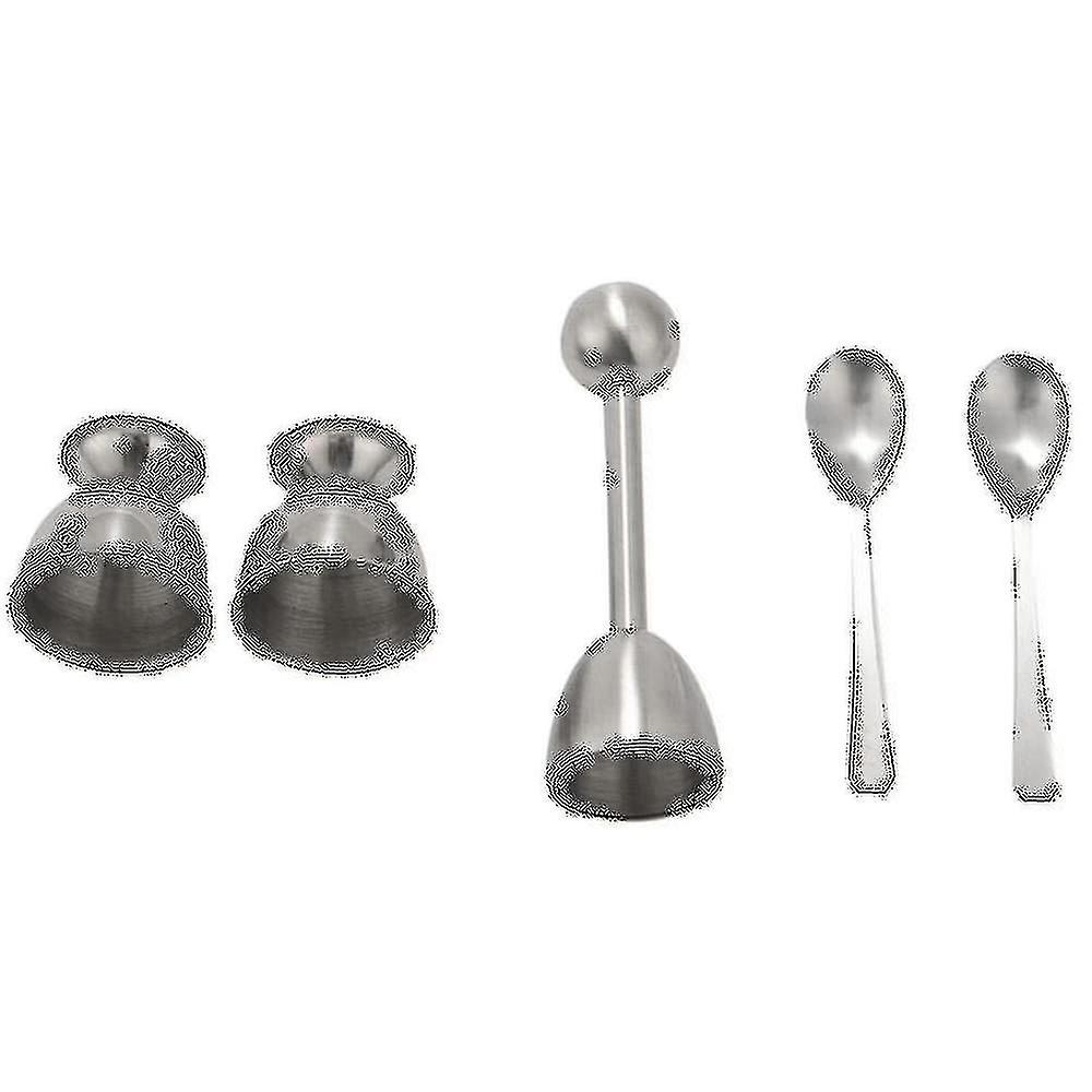 Egg Cracker Topper Set  Soft Hard Boiled Eggs Separator Tool  Include Spoons And Cups-shell Remov