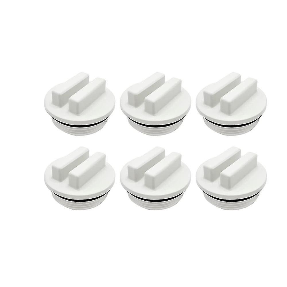 6pcs Threaded Pool Return Line Plug, Prevent Damage From Freezing Water For Most Swimming Pools
