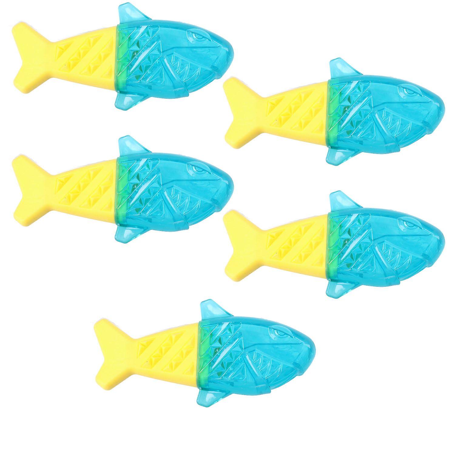 5PK Chillout Cool Soak Shark Dog Toy Heat Relief Puppy Teething Play 6x17cm