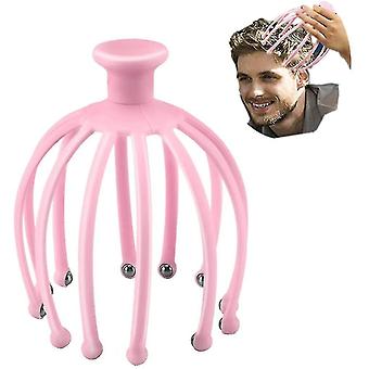 Massage Scraper For Deep Relaxation, Curved Head Massager For Stress Relief, (1 Pcs) Pink