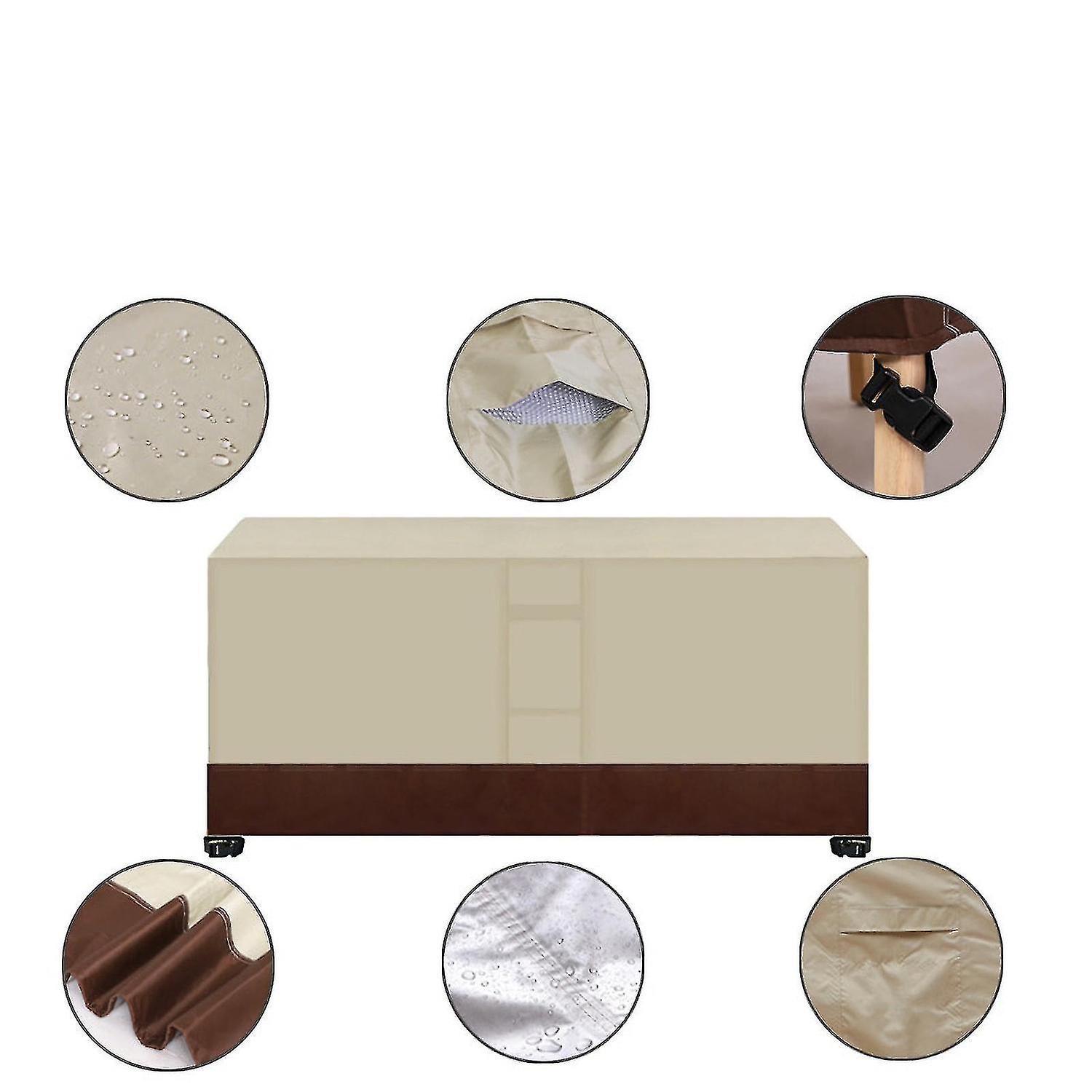 420d Oxford Cloth Heavy Duty impermeabile Patio Furniture Cover Rettangolare Garden Rain Snow Outdoor C