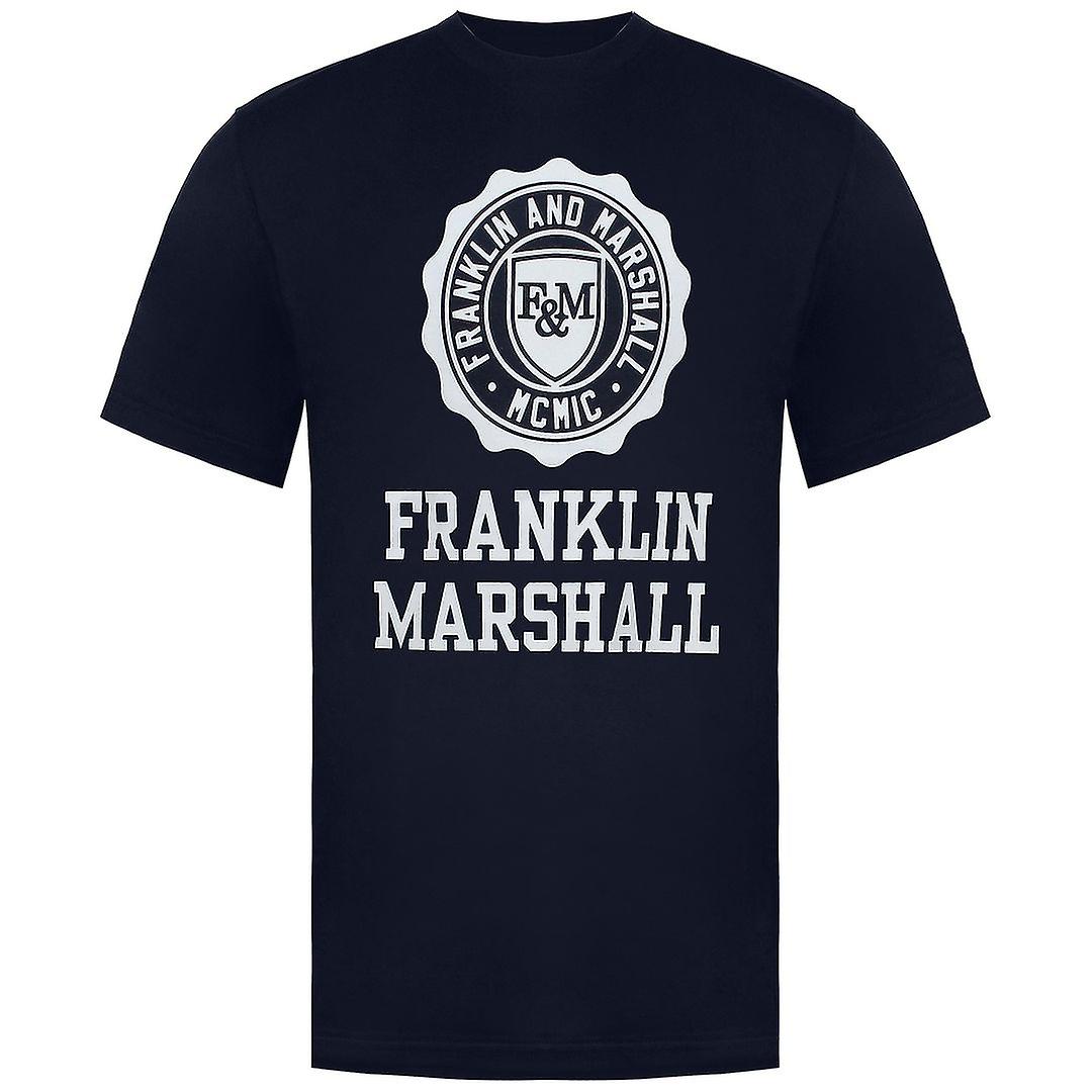 Franklin and Marshall Short Sleeve Crew Neck Kids Navy T-Shirt FMS0060 178