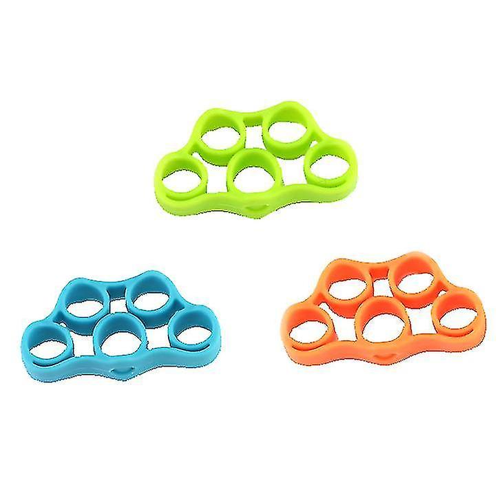 Hand Exercisers Silicone Finger Tension Tensioner For Fitness Exercise Rehabilitation Training Lake Blue