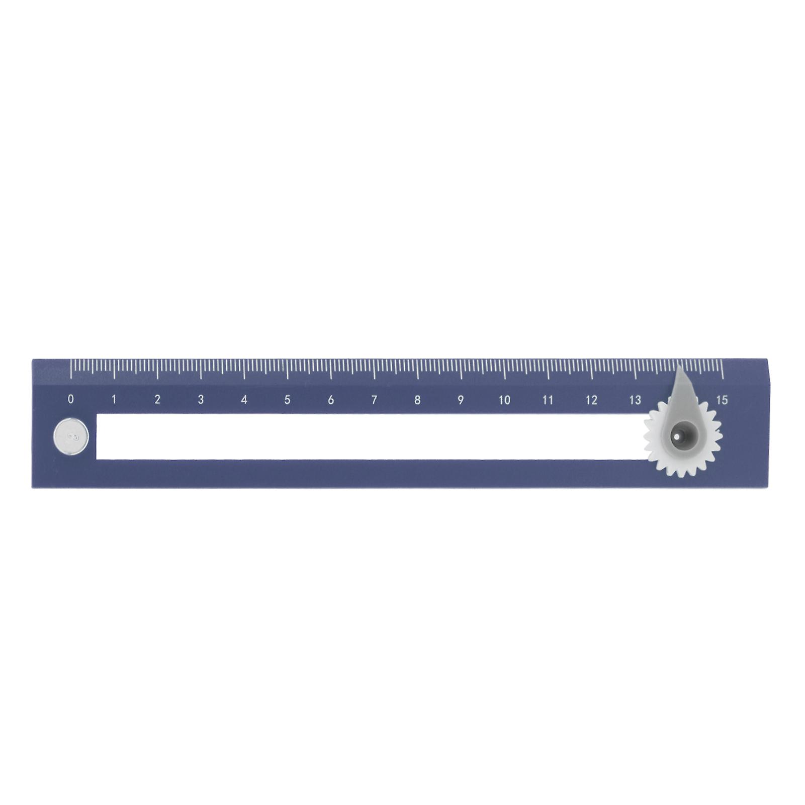 Règle de boussole Deux en un Outil d’apprentissage de la règle de dessin d’étudiant de haute précisionBlue