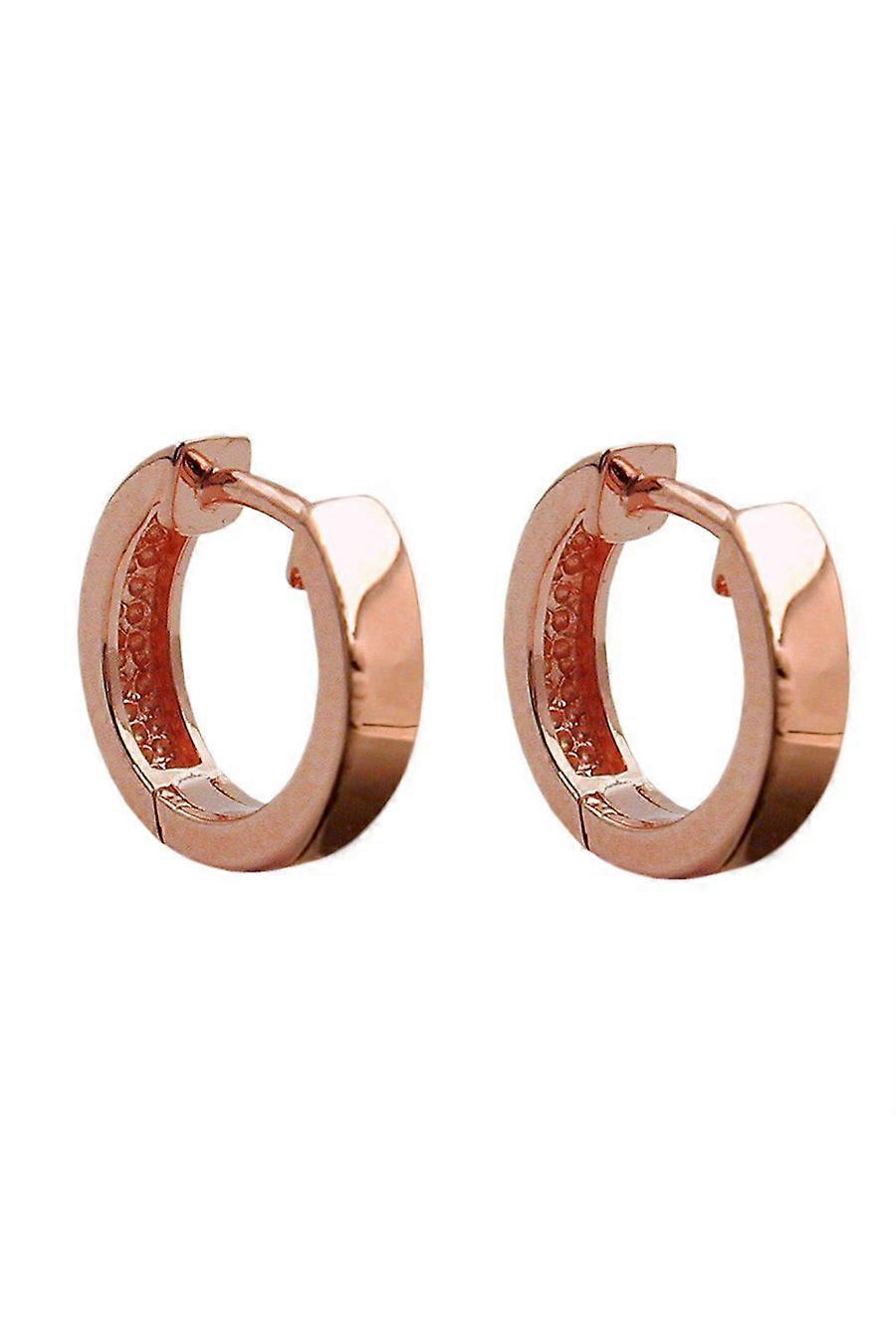 Hoop Earrings Redgold Plated Silver 925 - Gl93457