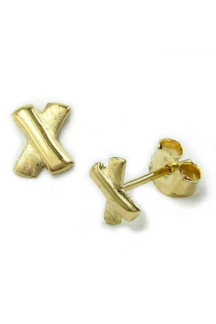 Earrings Small X 8k Gold - Gl430367
