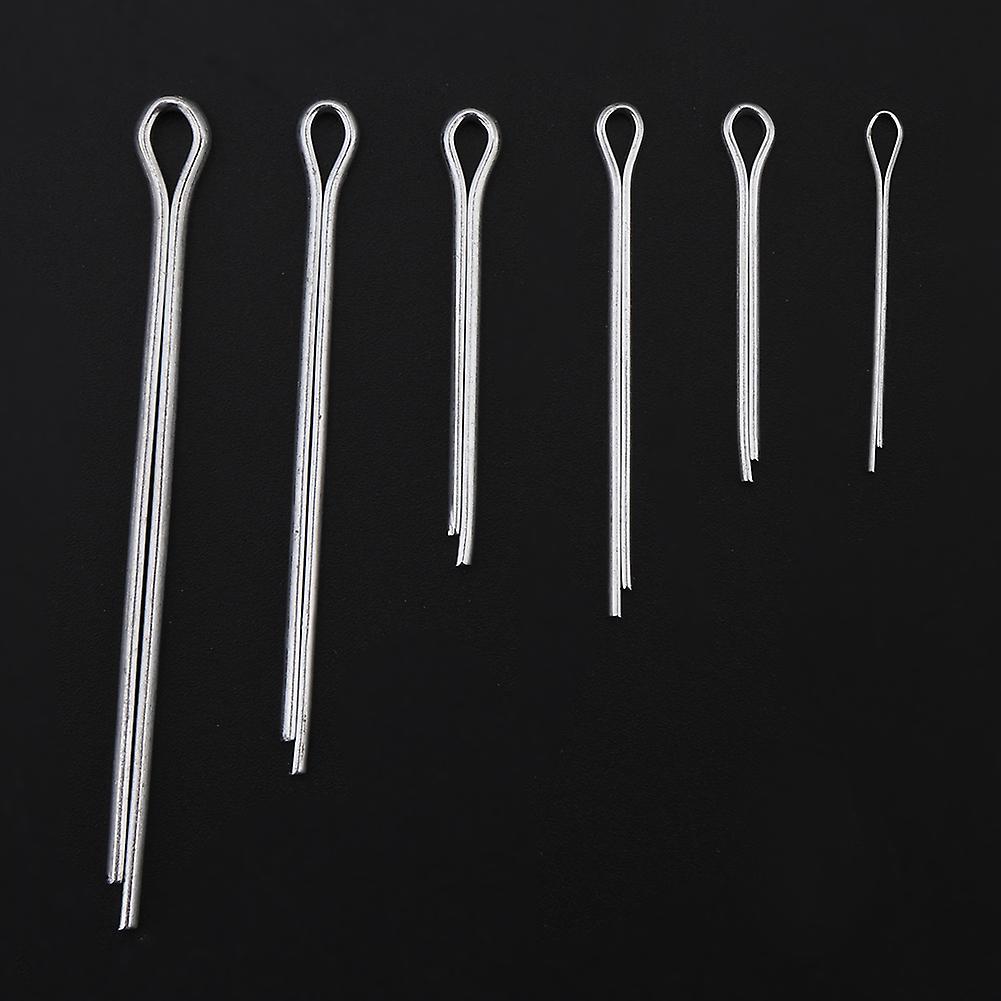 555pc Galvanized Iron Cotter Pin Set with Case, 6 Sizes, Durable