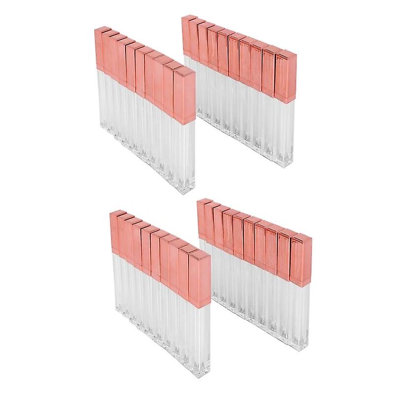 AD-40Pcs 5Ml Empty Lip Glaze Bottle DIY Lip Gloss Container Refillable Empty Bottles~4433