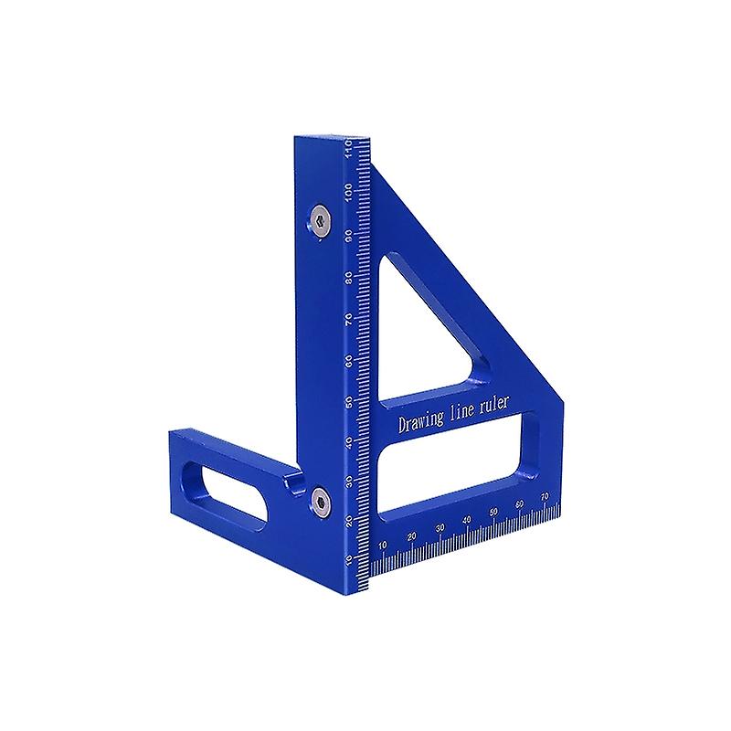 Woodworking Square Protractor Aluminum Alloy Miter Triangle Ruler High Precision Layout Measuring To