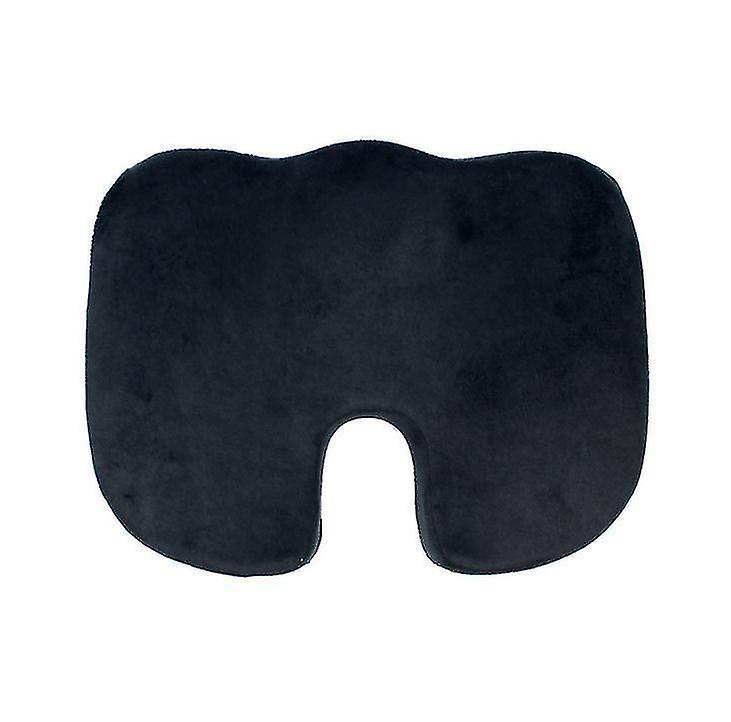 Office Driving Buttocks Cushion,u-shaped Memory Foam Chair Cushion(black)