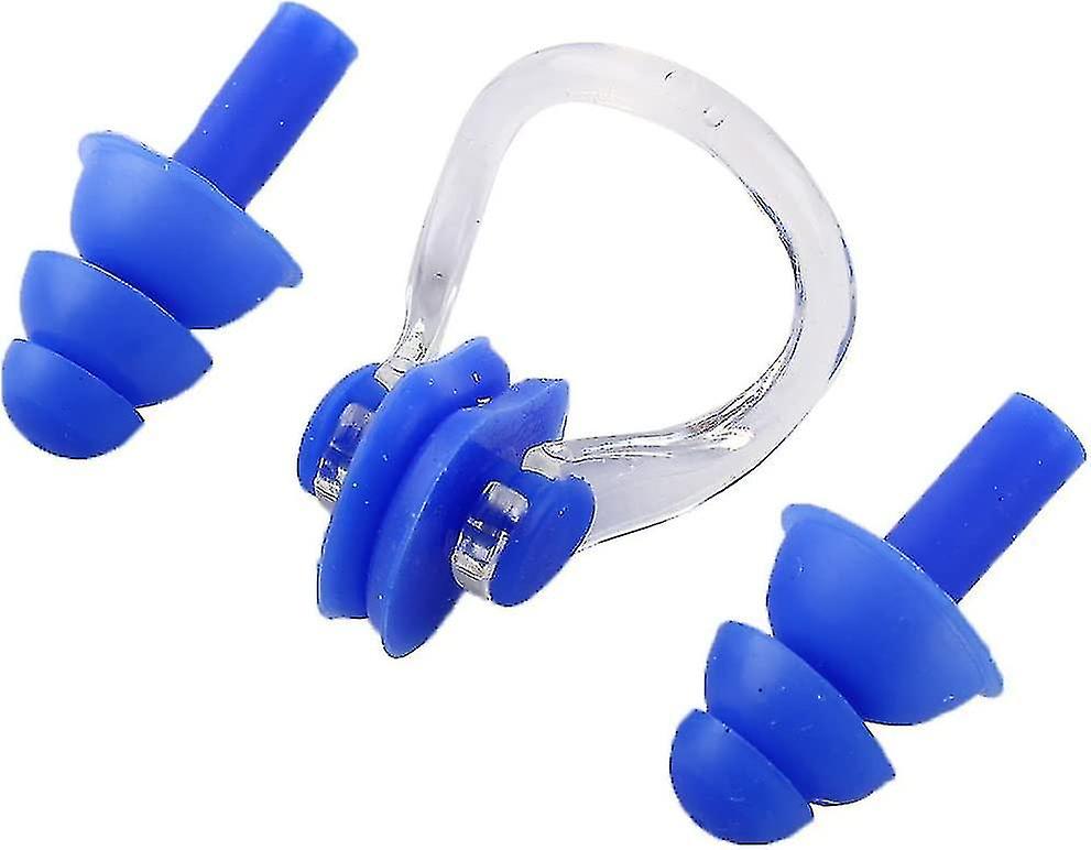 Swimming Earplugs And Nose Clip - Comfortable Soft Silicone Noseclips Ear Plugs For Adults Or Kids G