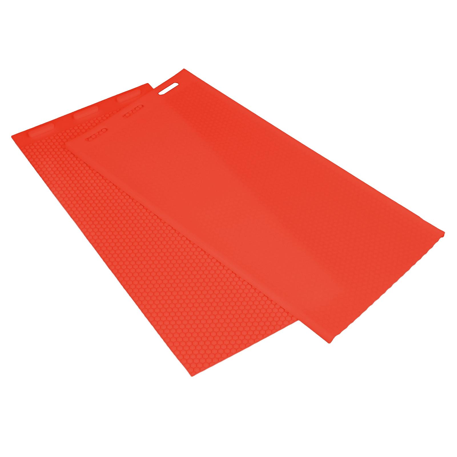 2 PCS 5.4mm Beeswax Foundation Sheets Press Embosser Machine Manual Silicone Beeswax Mold DIY Beekeeping Tool 41.3x20.5CM Red