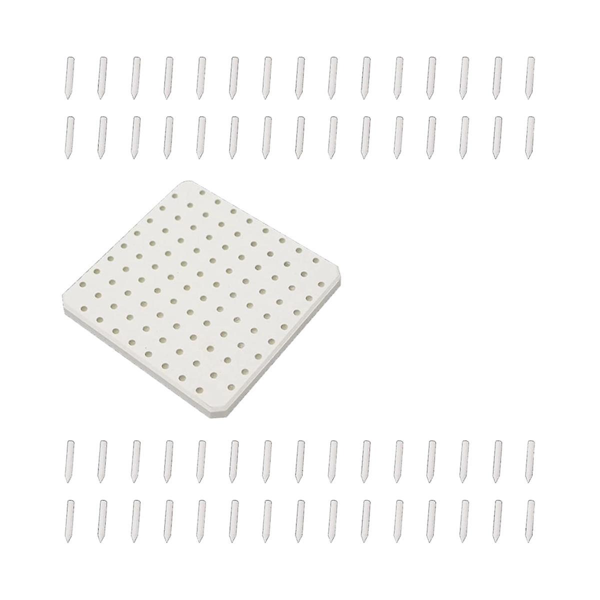 Ceramic Refractory Pad, 96 Points Bar Stilt Pottery Kiln Ceramic Refractory Support Pad Ceramic Refractory Support