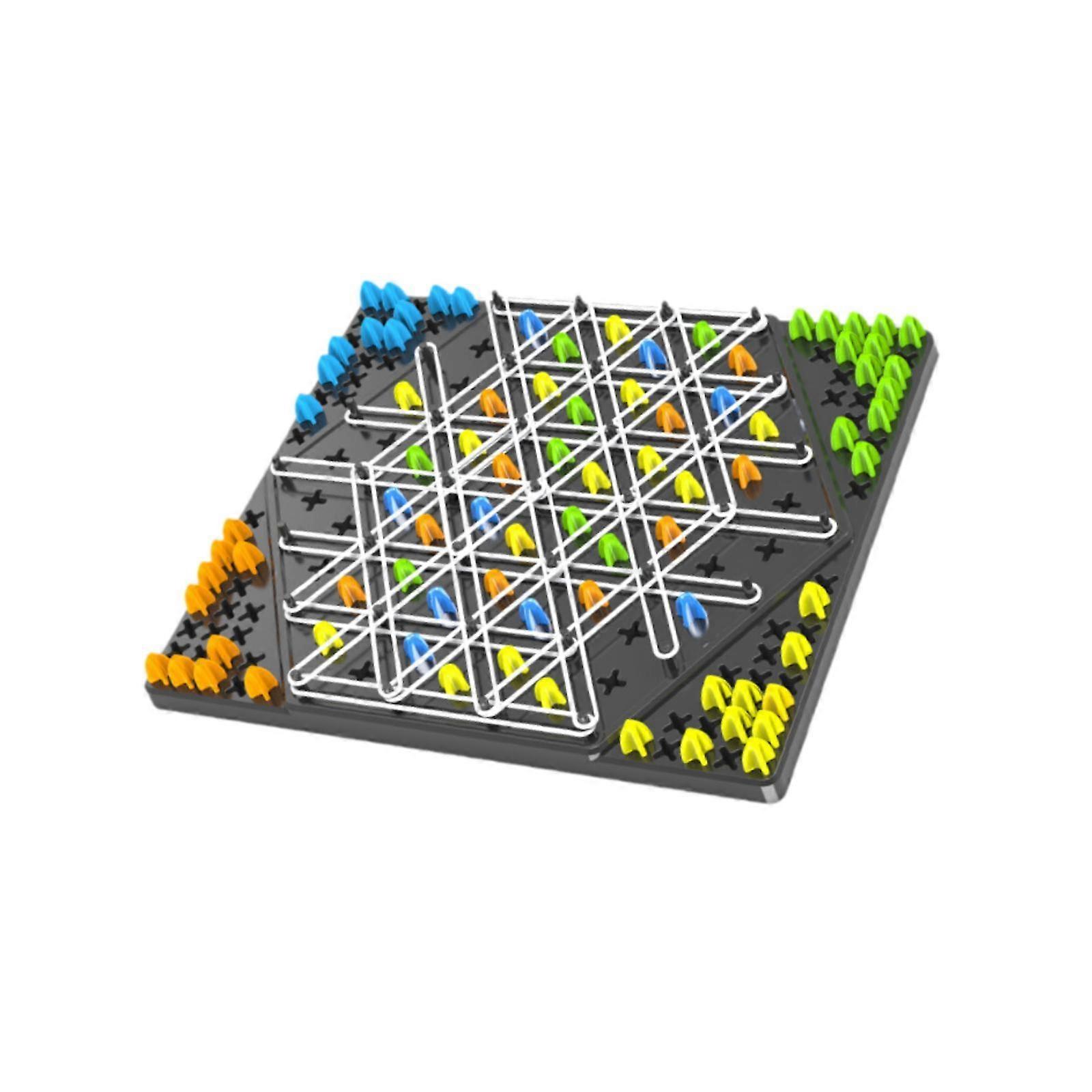 Logical Triangle Chess Board Game Strategy Game for Festivals Camping Picnic