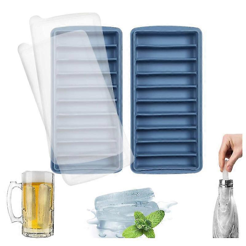 Jianghuo Silicone Ice Cube Mold,Ice Cube Mold With Lid, Lfgb Certified And Bpa-Free,Easy To Remove,Can Be Used For Frozen Drinks,Whiskey And Cocktails