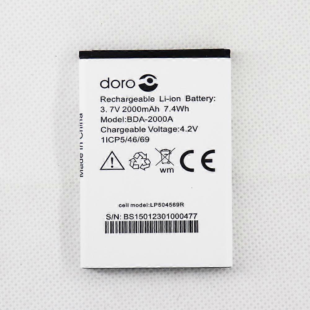 2022 Newest 2000mah Battery For Doro Bda 2000a Battery Replacement