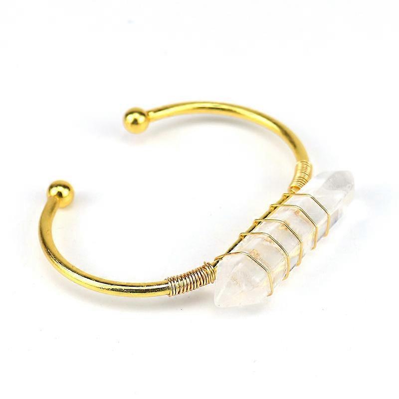 Bracelet - Clear Quartz Prism Clarity - Pure Serenity