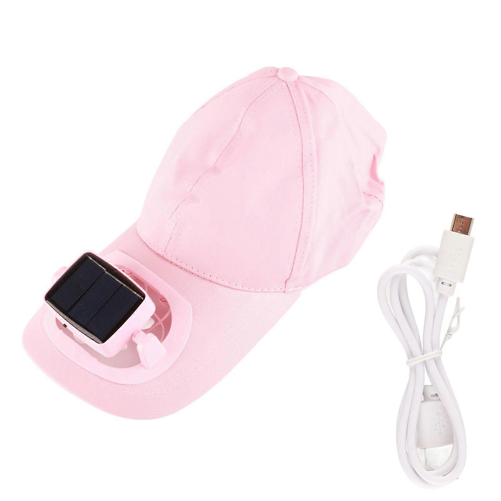 Tapa de ventilador de parasol recargable USB solar ajustable