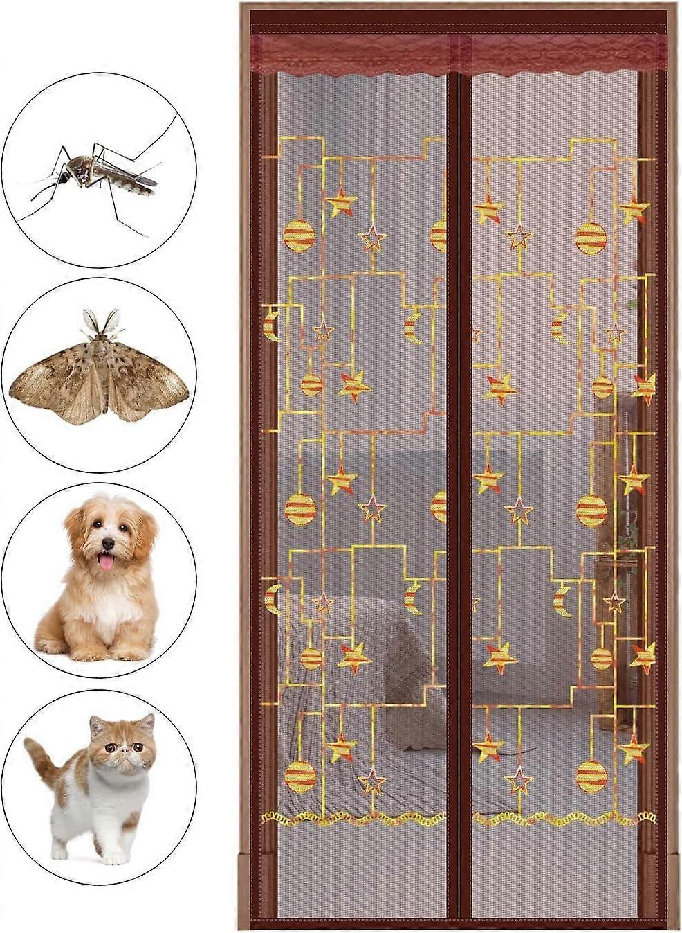 Magnetic fiberglass mosquito net - 80 x 200 cm - Side opening. Screen Door,