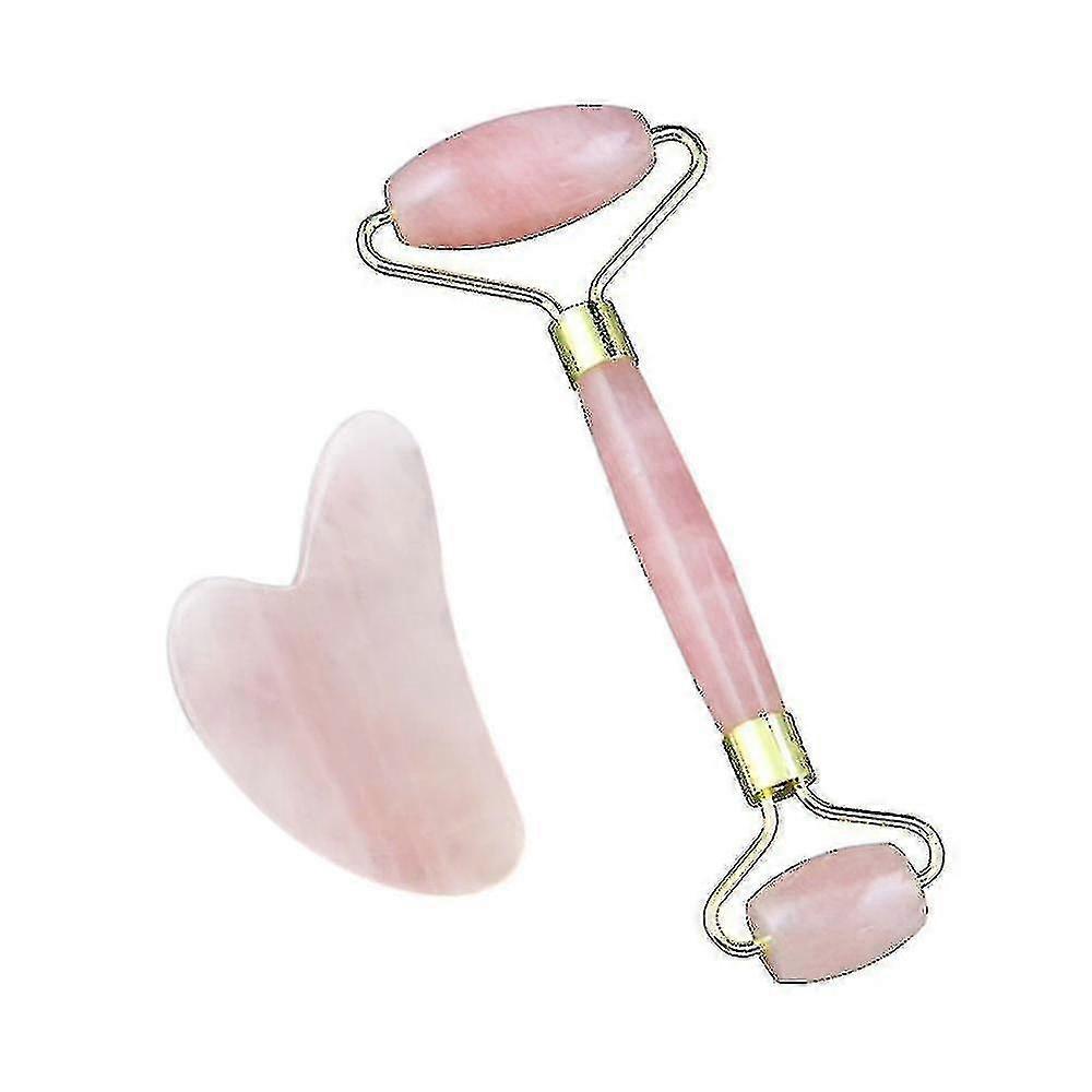 Quartz roller set facial massager