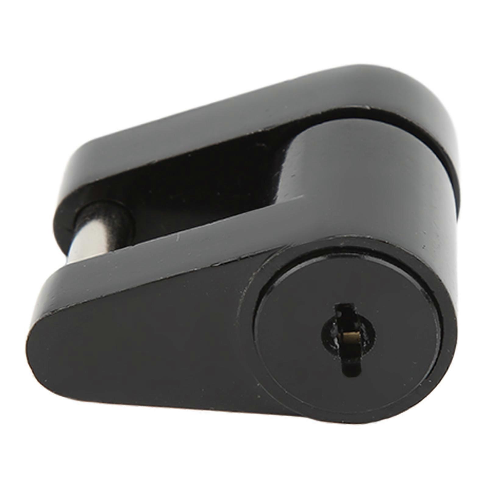 ブラック 1/4インチ トレーラーロック Zine 合金 盗難防止 トレーラーヒッチ カプラーロック 2つのキー付き RV トラック キャンピングカー用