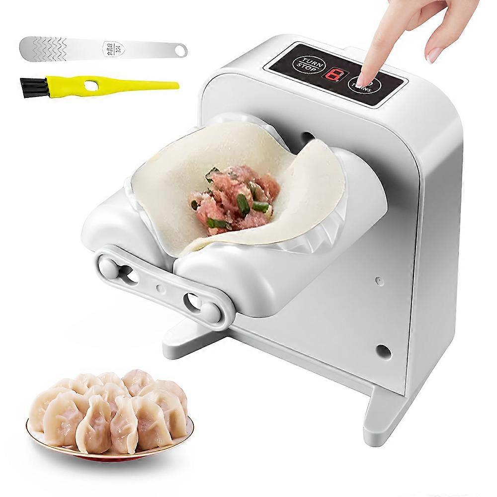 Automatisk Dumpling Maker Machine: Elektrisk Dumpling Machine med Spoon Brush, Ravioli Tidligere Dumpling Maker USB Lading Automatisk Dumpling Maker Elec
