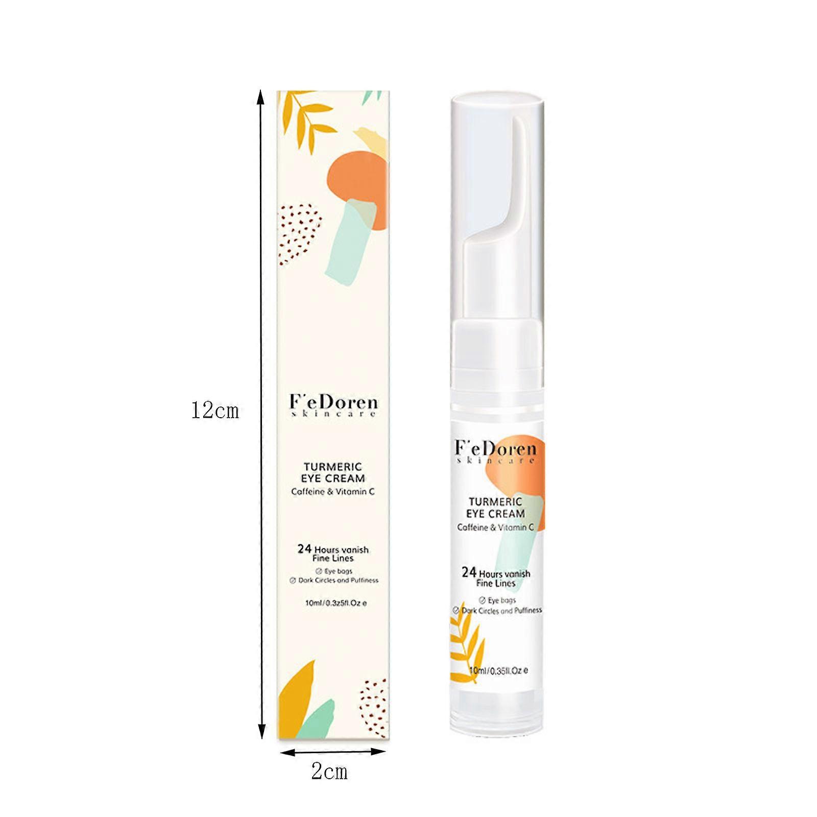 Crème pour les yeux au curcuma adaptée au contour des yeux aux rides et aux cernes Crème pour les yeux