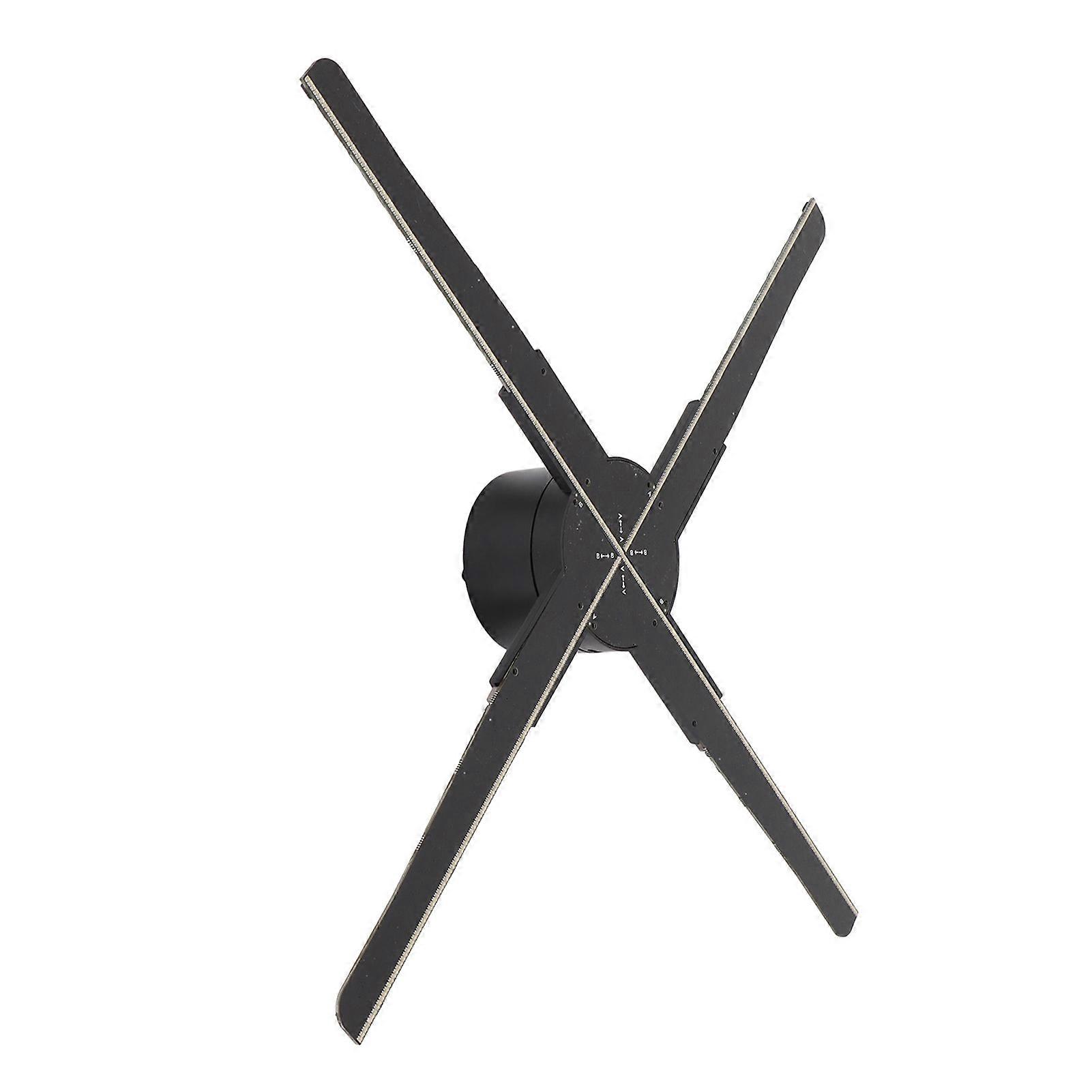 G45 3D Hologram Fan Display Projector 45cm 30W 4 Blades 3D Advertising Machine with 510 LED Beads 100240VAU Plug