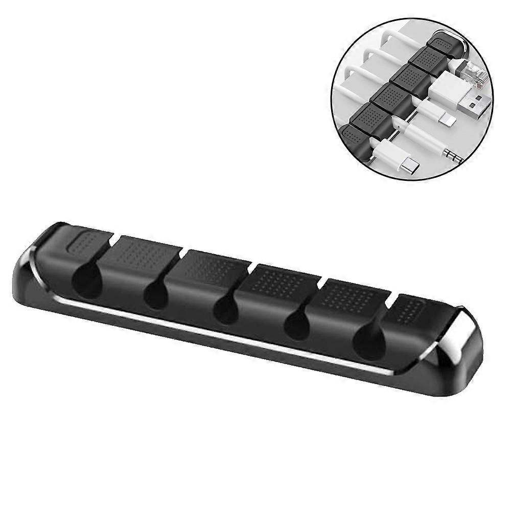 Cable Organizer Holder 5 Slots Desktop Cord Wire Clips Keeper - Durable Material