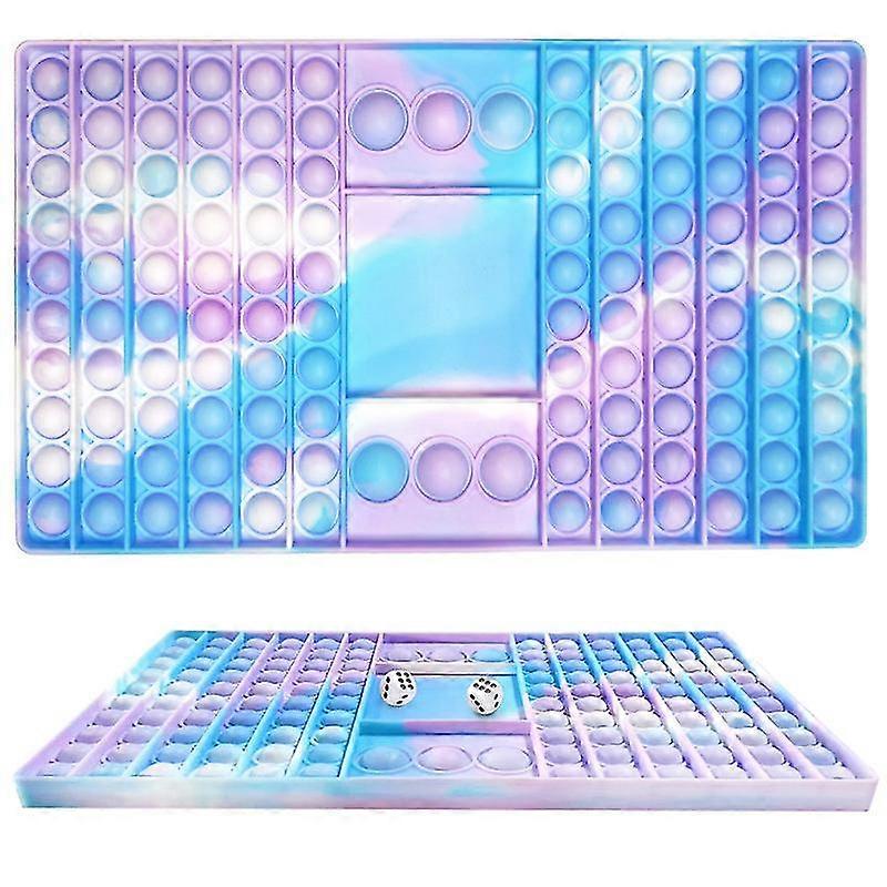 Stort Fidget lekespillbrett med terninger for barn og voksne