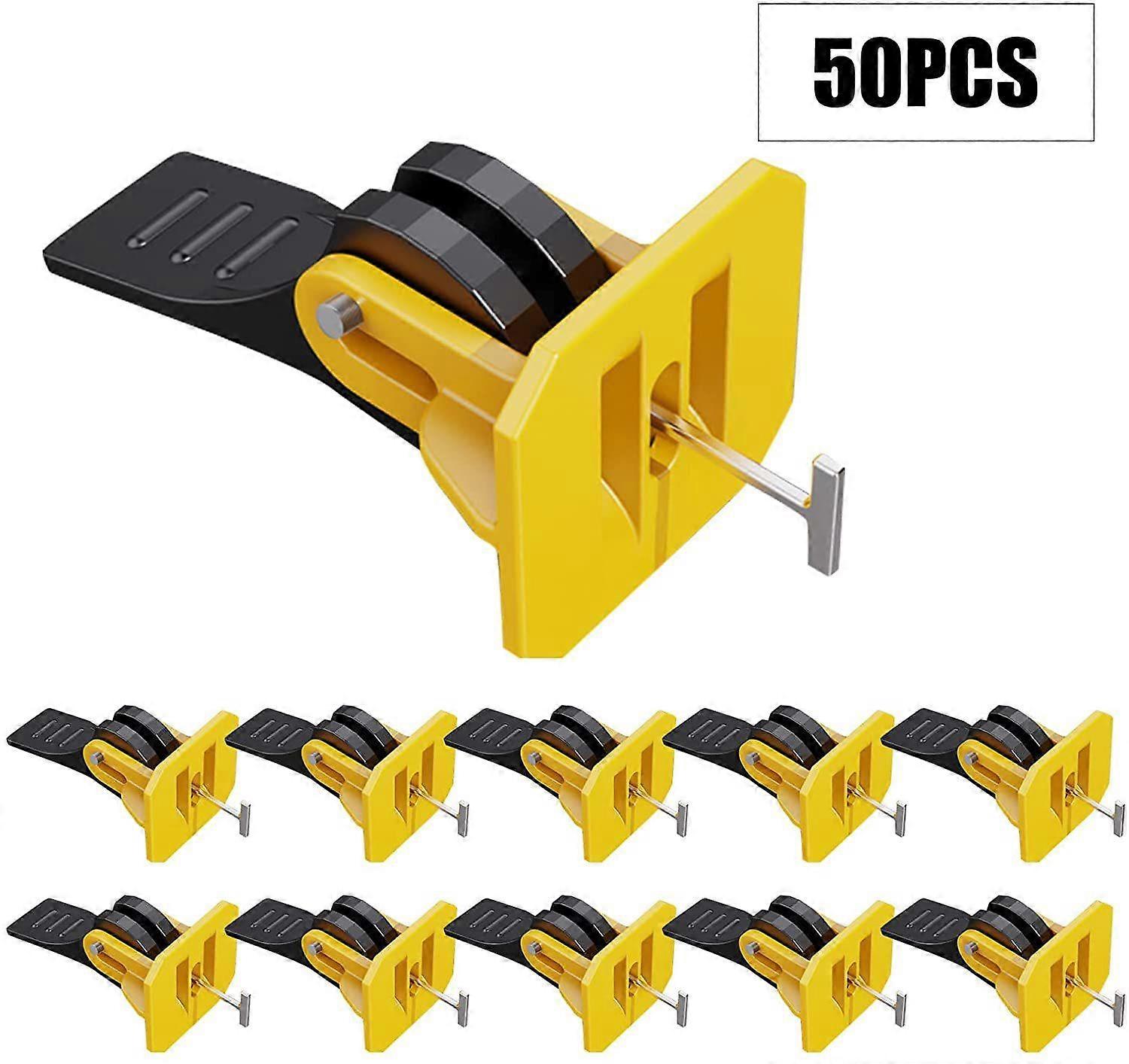 50pcs Construction Tool Tile Leveler Adjuster Plastic Positioning Artifacts Leveler Locator Spacers For Flooring Wall Tile